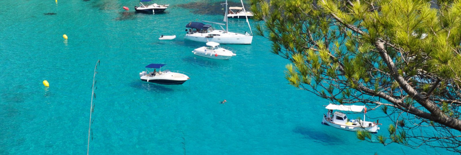 high-angle-view-boats-moored-sea